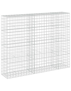Gabione con filo da 5 mm e rete 10x10 cm 250x50x200 cm 2
