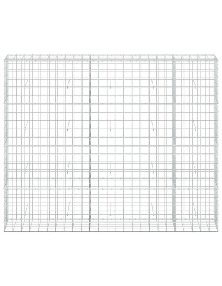 Gabione con filo da 5 mm e rete 10x10 cm 250x50x200 cm