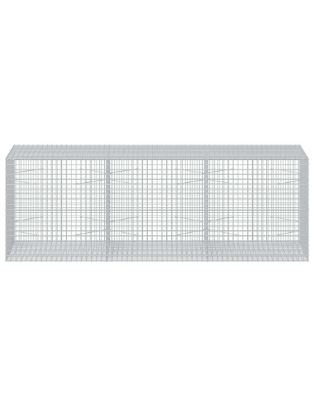 Gabione con filo da 5 mm e rete da 5x5 cm 300x100x100 cm