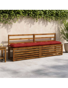 Cuscino per panchina VIANEN 100% Poliestere Rosso