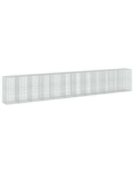 Gabione con Filo da 3,5 mm e Rete da 5x10 cm 1200x100x200 cm