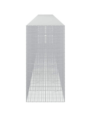 Gabione con Filo da 3,5 mm e Rete da 5x10 cm 1200x100x200 cm
