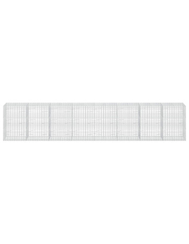 Gabione con Filo da 3,5 mm e Rete da 5x10 cm 800x100x150 cm