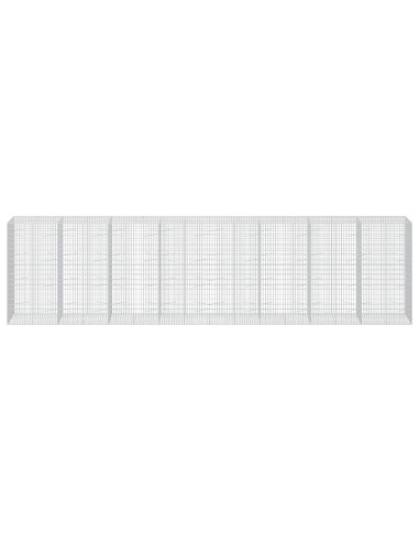 Gabione con Filo da 3,5 mm e Rete da 5x10 cm 800x100x200 cm