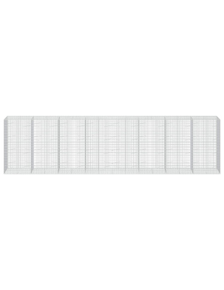 Gabione con Filo da 3,5 mm e Rete da 5x10 cm 800x100x200 cm