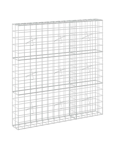 Gabione con filo da 5 mm e rete 10x10 cm 150x20x150 cm