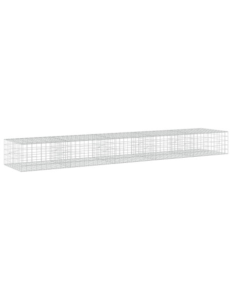 Gabione con filo da 5 mm e rete 10x10 cm 500x100x50 cm