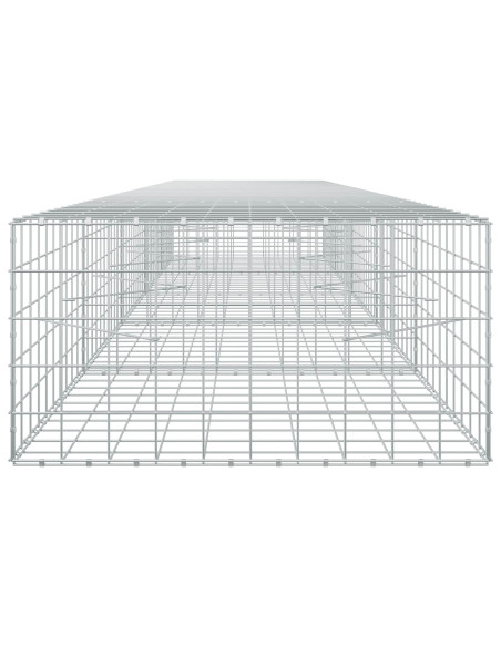 Gabione con filo da 5 mm e rete 10x10 cm 500x100x50 cm