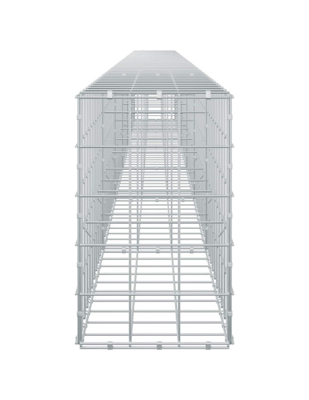 Gabione con filo da 5 mm e rete 10x10 cm 600x30x50 cm