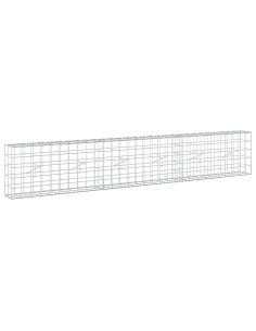 Gabione con filo da 5 mm e rete 10x10 cm 300x20x50 cm 2