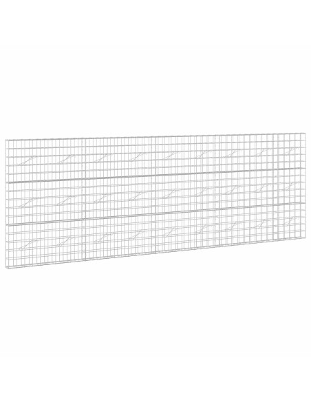 Gabione con filo da 5 mm e rete 10x10 cm 450x10x150 cm