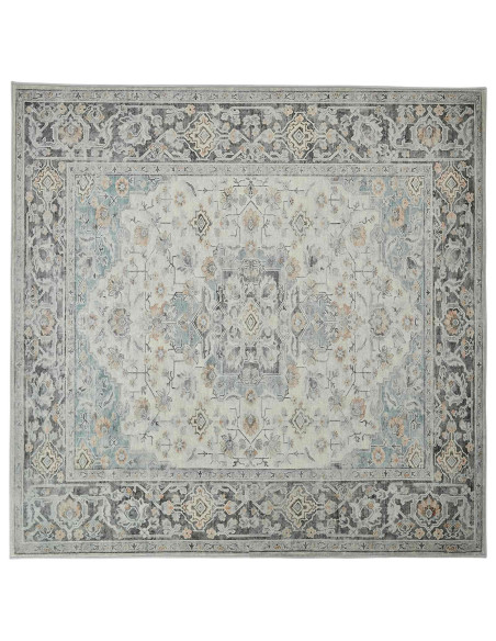 Tappeto ORIZ Crema 160 x 160 cm 100% Poliestere