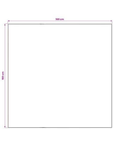 Tappeto ORIZ Crema 160 x 160 cm 100% Poliestere
