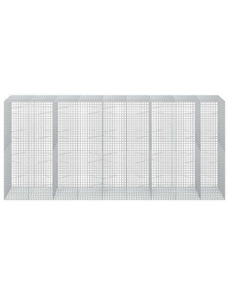 Gabione con filo da 5 mm e rete da 5x5 cm 450x100x200 cm