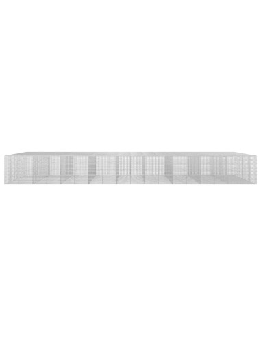 Gabione con filo da 3,5 mm e rete da 5x2,5 cm 900x100x100 cm