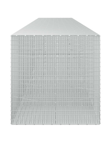 Gabione con filo da 3,5 mm e rete da 5x2,5 cm 900x100x100 cm