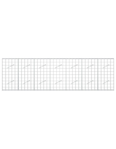 Gabione con filo da 5 mm e rete 10x10 cm 350x10x100 cm