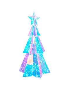 Albero di Natale LED iridescente prismatico Multicolore 2