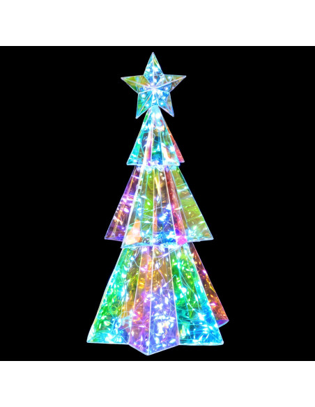 Albero di Natale LED iridescente prismatico Multicolore
