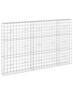 Gabione con Filo da 3,5 mm e Rete da 10x10 cm 250x20x150 cm 2