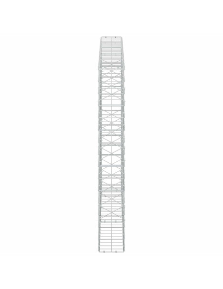 Gabione con Filo da 3,5 mm e Rete da 10x10 cm 250x20x150 cm