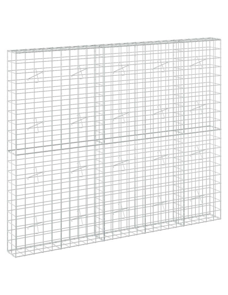 Gabione con Filo da 3,5 mm e Rete da 10x10 cm 250x20x200 cm