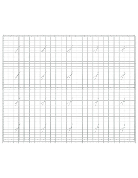 Gabione con Filo da 3,5 mm e Rete da 10x10 cm 250x20x200 cm
