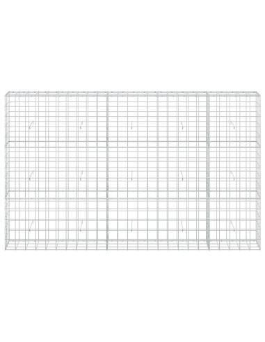 Gabione con Filo da 3,5 mm e Rete da 10x10 cm 250x30x150 cm