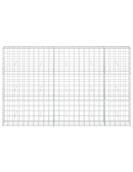 Gabione con Filo da 3,5 mm e Rete da 10x10 cm 250x30x150 cm