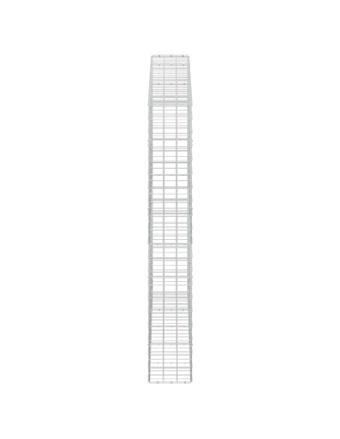 Gabione con Filo da 3,5 mm e Rete da 10x10 cm 250x30x200 cm