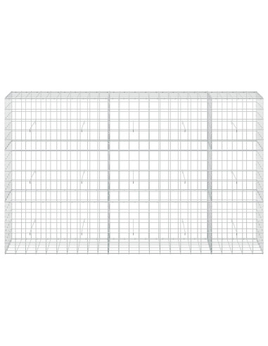 Gabione con Filo da 3,5 mm e Rete da 10x10 cm 250x50x150 cm
