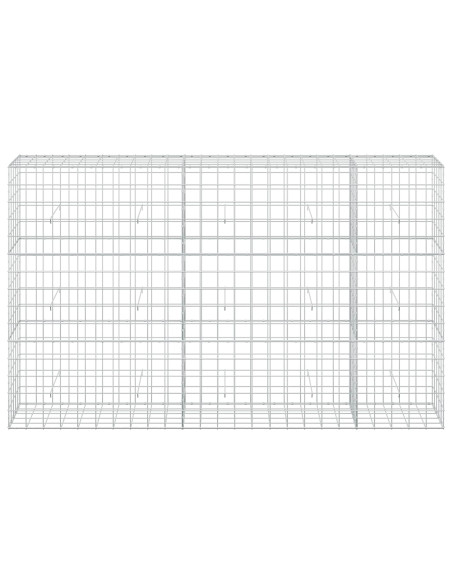 Gabione con Filo da 3,5 mm e Rete da 10x10 cm 250x50x150 cm