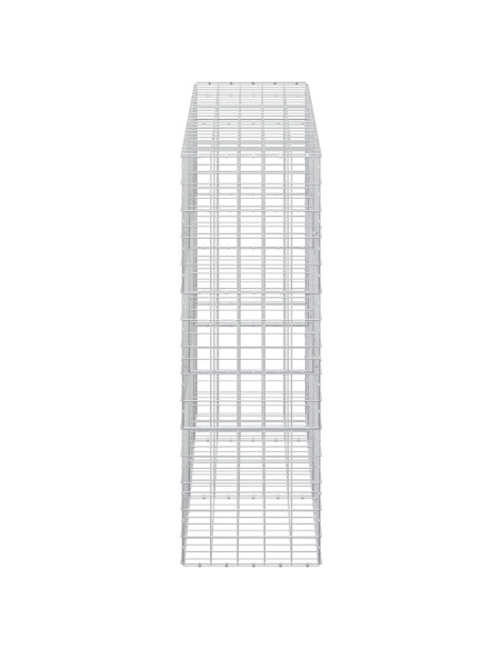 Gabione con Filo da 3,5 mm e Rete da 10x10 cm 250x50x150 cm