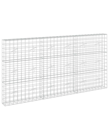 Gabione con Filo da 3,5 mm e Rete da 10x10 cm 300x20x150 cm