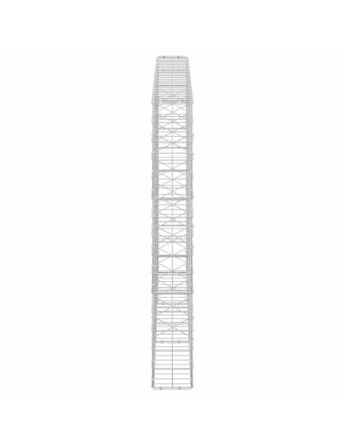 Gabione con Filo da 3,5 mm e Rete da 10x10 cm 300x20x150 cm