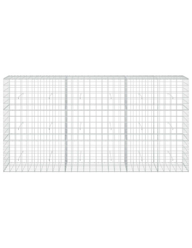 Gabione con Filo da 3,5 mm e Rete da 10x10 cm 300x50x150 cm