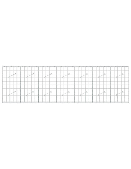 Gabione con Filo da 3,5 mm e Rete da 10x10 cm 350x10x100 cm