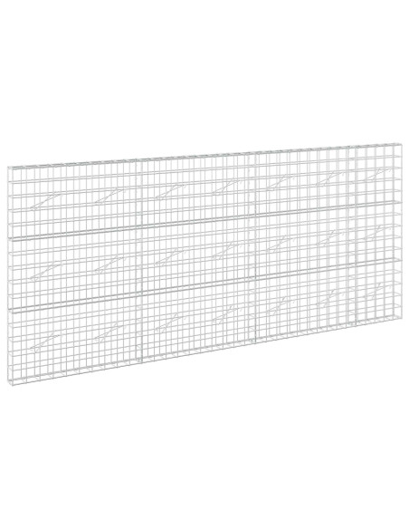 Gabione con Filo da 3,5 mm e Rete da 10x10 cm 350x10x150 cm