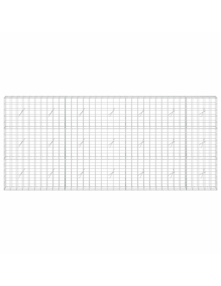 Gabione con Filo da 3,5 mm e Rete da 10x10 cm 350x20x150 cm