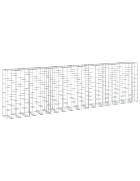 Gabione con Filo da 3,5 mm e Rete da 10x10 cm 350x30x100 cm