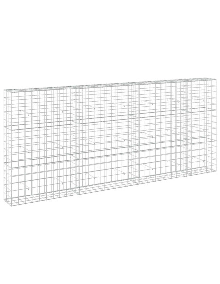 Gabione con Filo da 3,5 mm e Rete da 10x10 cm 350x30x150 cm
