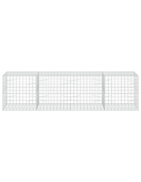 Gabione con Filo da 3,5 mm e Rete da 10x10 cm 400x100x100 cm