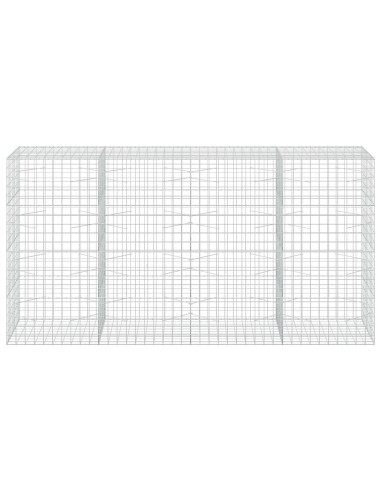 Gabione con Filo da 3,5 mm e Rete da 10x10 cm 400x100x200 cm