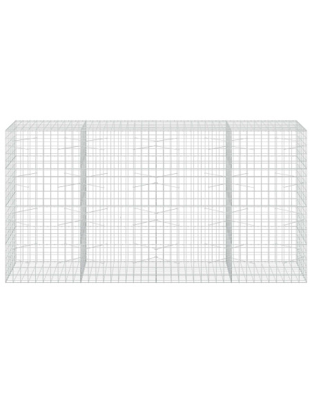 Gabione con Filo da 3,5 mm e Rete da 10x10 cm 400x100x200 cm