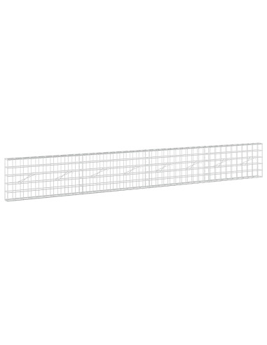 Gabione con Filo da 3,5 mm e Rete da 10x10 cm 400x10x50 cm