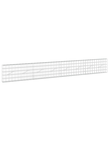 Gabione con Filo da 3,5 mm e Rete da 10x10 cm 400x10x50 cm
