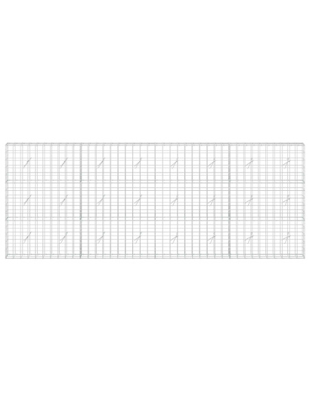 Gabione con Filo da 3,5 mm e Rete da 10x10 cm 400x20x150 cm