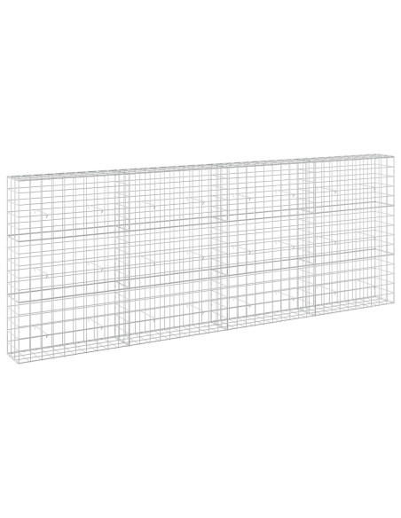 Gabione con Filo da 3,5 mm e Rete da 10x10 cm 400x30x150 cm