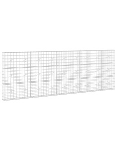 Gabione con Filo da 3,5 mm e Rete da 10x10 cm 450x20x150 cm 2