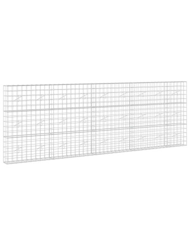 Gabione con Filo da 3,5 mm e Rete da 10x10 cm 450x20x150 cm